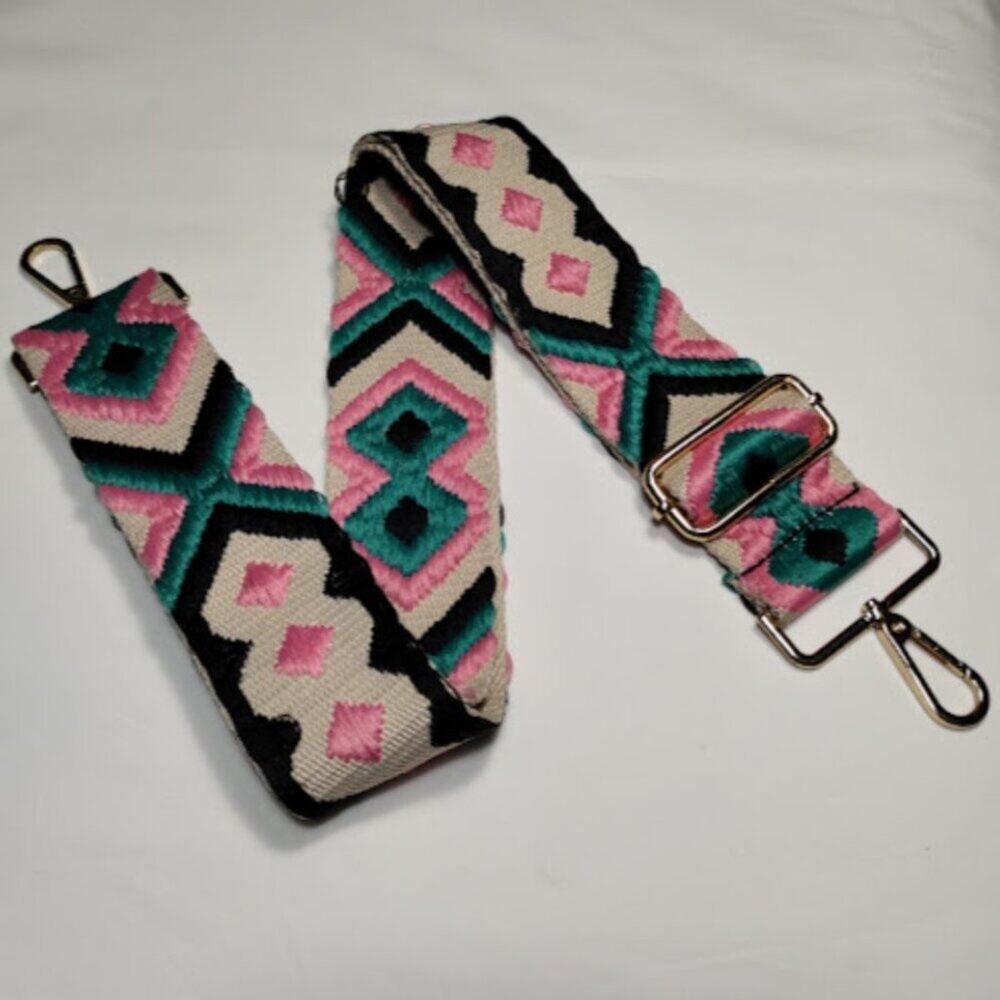 Adjustable Replacement Bag Strap Embroidered Crossbody Replacement Detachable